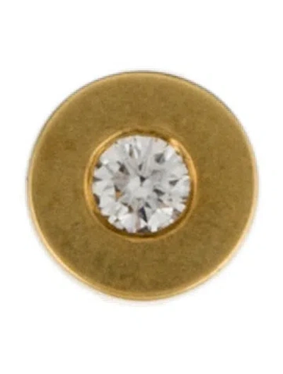 Pre-owned Earrings 18k Diamond Stud Earring In Multi