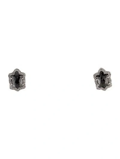 Pre-owned Earrings 18k Diamond Stud  In Multi