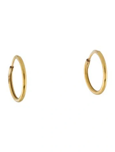 Pre-owned Earrings 18k Endless Huggie Hoops In Multi