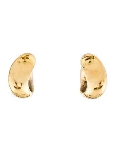 Pre-owned Earrings 18k Freeform Clip-on  In Multi