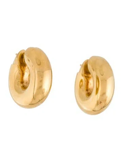 Pre-owned Earrings 18k Hoop  In Multi
