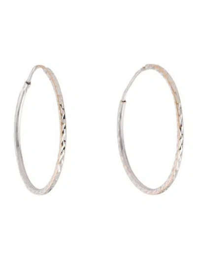 Pre-owned Earrings 18k Hoop  In Multi