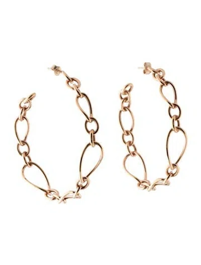 Pre-owned Earrings 18k Hoop  In Multi