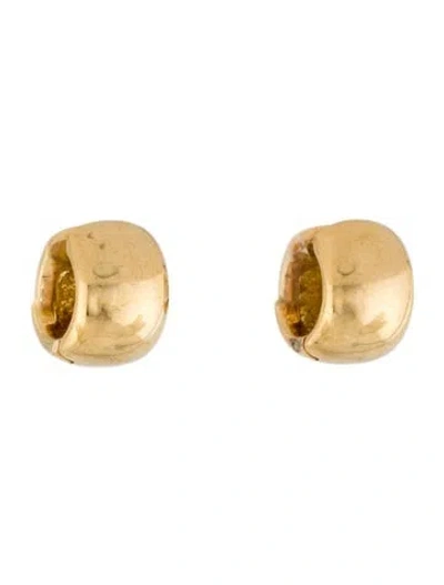 Pre-owned Earrings 18k Huggie  In Multi