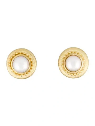 Pre-owned Earrings 18k Pearl Earclip  In Multi