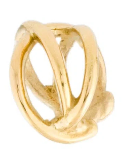Pre-owned Earrings 18k Single Earcuff In Multi