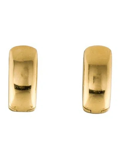 Pre-owned Earrings 18k V-shape Earclips In Multi