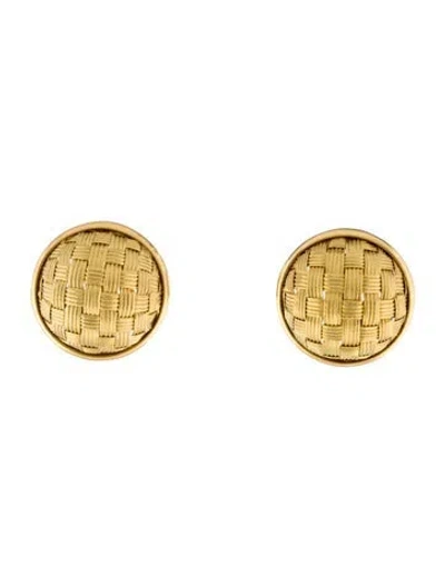 Pre-owned Earrings 18k Woven Earclip  In Multi