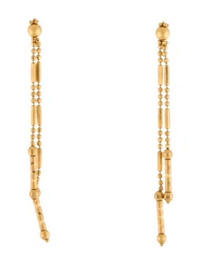 Pre-owned Earrings 22k Drop  In Multi