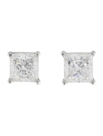 Pre-owned Earrings 3.25ctw Lab-grown Diamond Stud  In Multi
