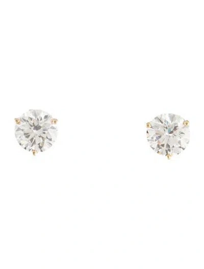 Pre-owned Earrings 4.34ctw Lab-grown Diamond Stud  In Multi