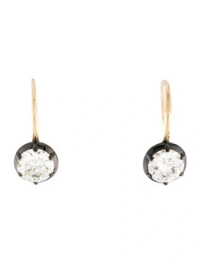 Pre-owned Earrings Carat Atelier 14k 2.71ctw Lab-grown Diamond Stud  In Multi