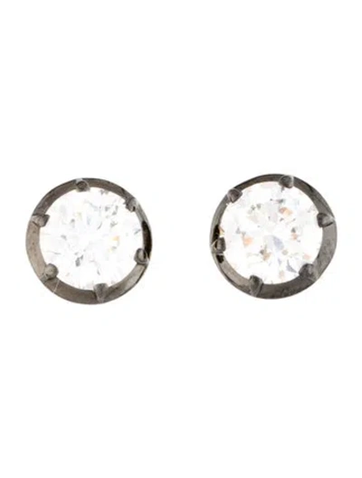 Pre-owned Earrings Carat Atelier 14k 2.77ctw Lab-grown Diamond Stud  In Multi