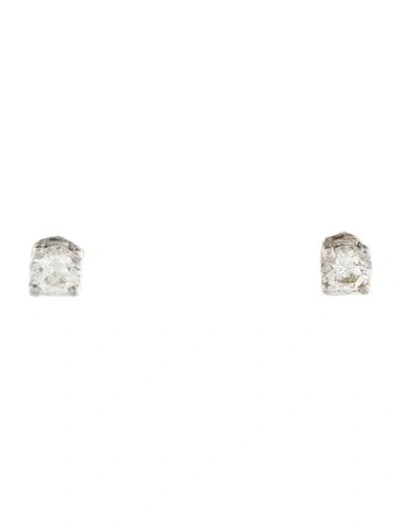 Pre-owned Earrings Diamond Stud  In Multi