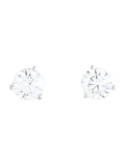 Pre-owned Earrings Efva Arrling 18k Diamond Bar Stud  In Multi