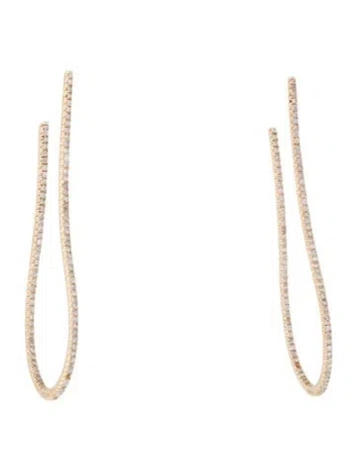 Pre-owned Earrings Getana 14k Diamond Drop  In Multi