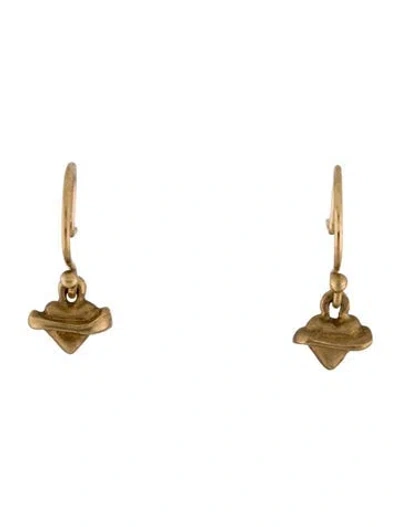 Pre-owned Earrings Heart Drop  In Multi