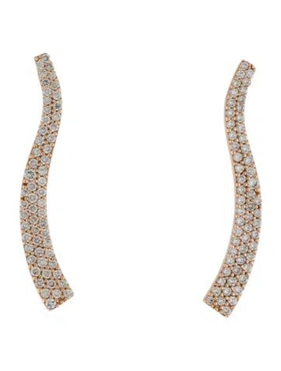 Pre-owned Earrings Icebox 14k Diamond Pavé Drop  In Multi