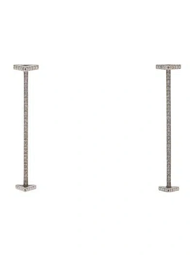 Pre-owned Earrings Phyne By Paige Novick 14k Diamond Drop  In Multi