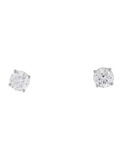 Pre-owned Earrings Platinum 1.50ctw Lab-grown Diamond Stud  In Multi