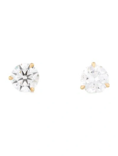 Pre-owned Earrings Platinum 4.00ctw Lab-grown Diamond Stud  In Multi