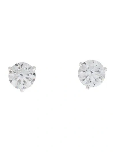 Pre-owned Earrings Platinum 4.99ctw Lab-grown Diamond Studs In Multi