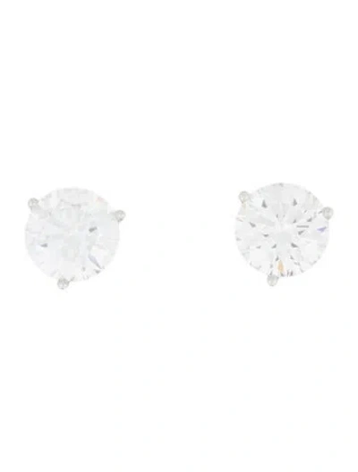 Pre-owned Earrings Platinum 8.00ctw Lab-grown Diamond Stud  In Multi