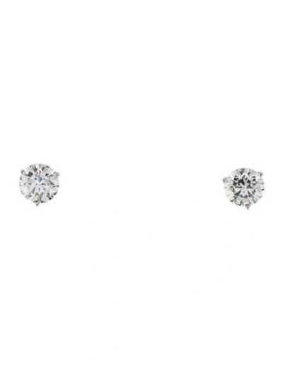 Pre-owned Earrings Platinum 8.00ctw Lab-grown Diamond Stud  In Multi