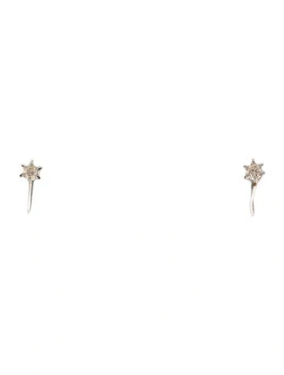 Pre-owned Earrings Platinum Diamond  In Multi