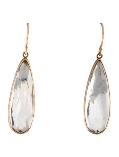 Pre-owned Earrings Quartz Drop  In Multi