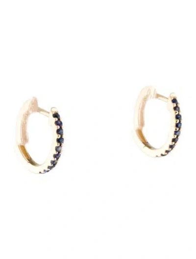 Pre-owned Earrings Sabrina Designs 14k Sapphire Huggie  In Multi