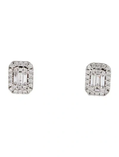Pre-owned Earrings Sane Co 14k Diamond Stud  In Multi