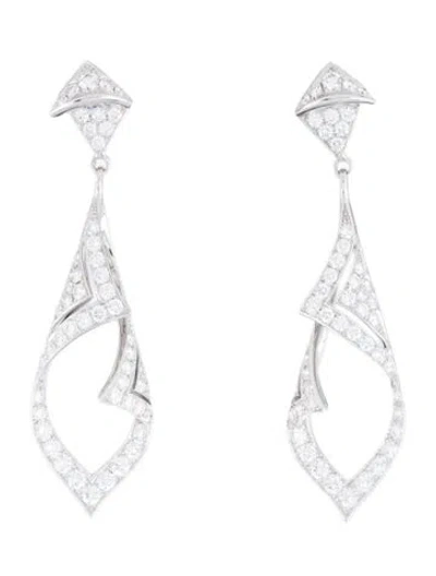 Pre-owned Earrings Sirus Tanya 18k Diamond Drop  In Multi
