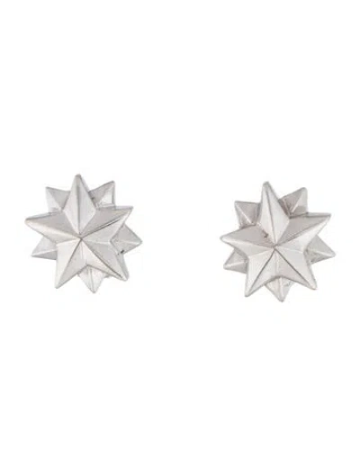 Pre-owned Earrings Starburst Earclips In Multi