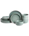 Earth & Clay Amber 12pc Stoneware Dinnerware Set