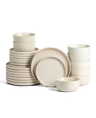 Earth & Clay Amber 24 Pc. Dinnerware Set, Service For 8 In Multi