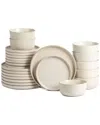 Earth & Clay Amber 24pc Stoneware Dinnerware Set