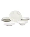 Earth & Clay Celeste 12pc Stoneware Dinnerware Set