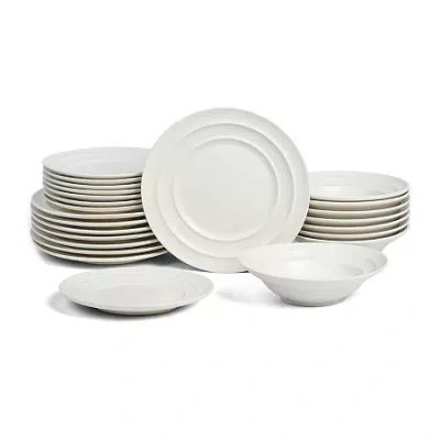 Earth & Clay Celeste 8-pc. Stoneware Dinnerware Set In Sand
