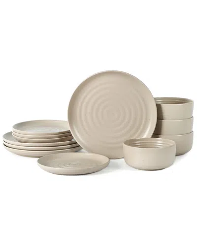 EARTH & CLAY EARTH & CLAY EARTH & CLAY ION 12-PIECE DINNERWARE SET STONEWARE