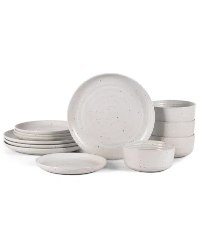 Earth & Clay Ion 12-piece Dinnerware Set Stoneware