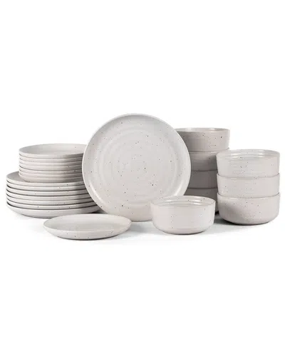 Earth & Clay Ion 24-piece Dinnerware Set Stoneware