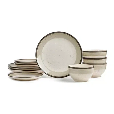 Earth & Clay Harlow 4-pc. Earthenware Dinnerware Set In Sand