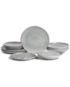 Earth & Clay Harmony 12pc Stoneware Dinnerware Set