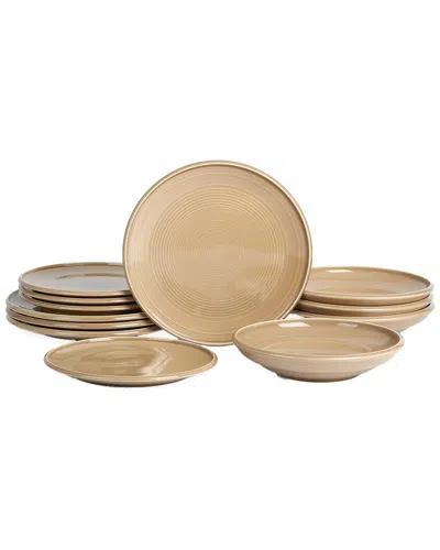 Earth & Clay Harmony 12pc Stoneware Dinnerware Set