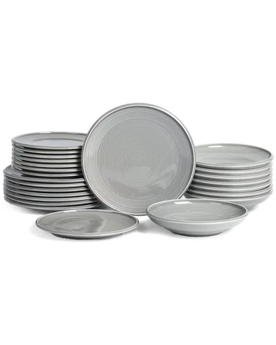 Earth & Clay Harmony 24pc Stoneware Dinnerware Set