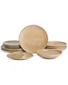Earth & Clay Harmony 24pc Stoneware Dinnerware Set