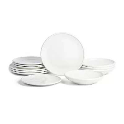Earth & Clay Harmony 4-pc. Stoneware Dinnerware Set In White