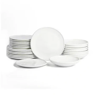 Earth & Clay Harmony 8-pc. Stoneware Dinnerware Set In White
