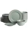 Earth & Clay Hazel 24pc Stoneware Dinnerware Set